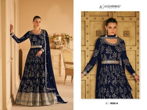 Salwar Kameez Anarkali en Georgette entièrement cousu de qualité d'exportation indienne pour femmes, disponible au prix de gros - Product Image 2