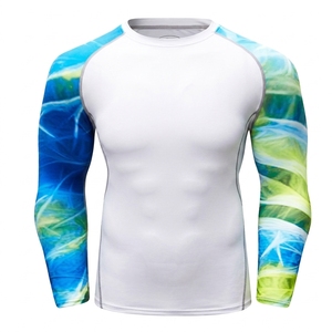 BJJ Rush Guard Grappling MMA Jiu Jitsu No-Gi UFC <b>Shirt</b> Long Sleeves <b>Compression</b> UPF50+ Breathable Anti-UV Eco-Friendly - Product Image 2
