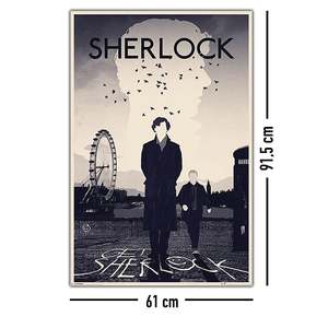 Sherlock Paper <b>Poster</b> Black Frame Wall Decor - Product Image 3