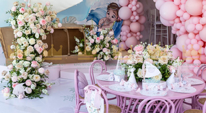 Mesa y sillas redondas moradas de ratán para niños para fiestas de cumpleaños: seguras, elegantes y perfectas para celebraciones llenas de diversión - Product Image 5