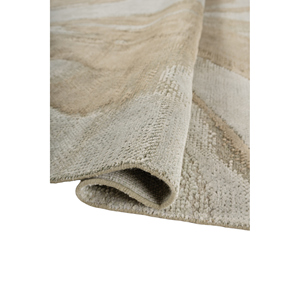 Tapis rectangulaire Aprezo AKWB-3648 vert en laine et soie de bambou noué à la main, style classique abstrait, grande surface, pour la maison et la chambre d'adolescent - Product Image 2