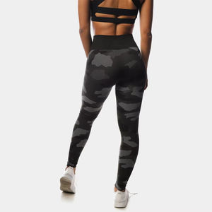 Legging taille plus personnalisé OEM pour femmes taille haute vêtements de fitness à séchage rapide nouveau tissu tricoté à la mode coupe ajustée style décontracté - Product Image 5