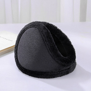 ที่ครอบหูผ้ากำมะหยี่ขนปุยนุ่มสีกากีสำหรับฤดูหนาวแฟชั่นปรับได้พับเก็บได้สำหรับใช้งานกลางแจ้ง - Product Image 2