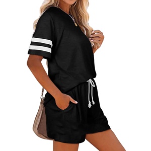 Nueva Colección de Conjuntos de Verano para Mujeres Adultas y Niñas, Cuello Redondo, Media Manga, Dos Piezas, Ropa Exterior por Encima de la Rodilla, 2026 - Product Image 3