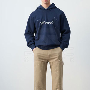 Sweat à capuche pour homme en tissu imprimé de haute qualité, vente en gros, style streetwear décontracté, chaud pour l'hiver, fabrication pakistanaise - Product Image 3