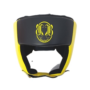 Protector de cabeza de cuero real de alta calidad para boxeo, protector de cabeza con logotipo personalizado, protector de boxeo para entrenamiento de lucha, protector de cabeza - Product Image 2