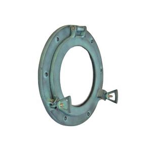 Logo personnalisé imprimé traditionnel vert nautique hublot acier laiton alliage matériel cadeau artisanat pour les fournitures marines vente exportation - Product Image 1