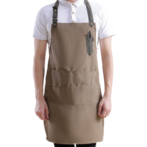 ผ้ากันเปื้อนสำหรับทำอาหารสไตล์เชฟทำจากผ้าฝ้ายปรับได้พิมพ์ลายกันน้ำมีสไตล์สำหรับห้องครัวร้านอาหาร - Product Image 4