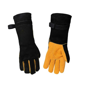 Gants de sécurité professionnels pour four barbecue soudage MIG TIG résistant au feu et à la chaleur Protection contre les coupures en cuir essentiel du soudeur - Product Image 6