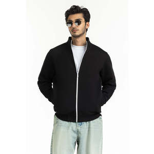 Casual Stand Collar Knitted Zipper <b>Plus</b> <b>Size</b> Fleece <b>Sweater</b> Regular Fit Winter Style Men's Fashion Pullover Jacket OEM ODM - Product Image 1