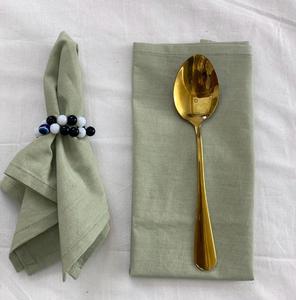 100% serviettes en tissu de lin rouillé, serviettes de fête de mariage de Noël adoucies à la main pour la cuisine serviettes en lin doux - Product Image 6