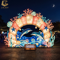 Installation clé en main de lanternes sur le thème de l'océan pour parcs d'attractions avec fabrication sur mesure et installation mondiale