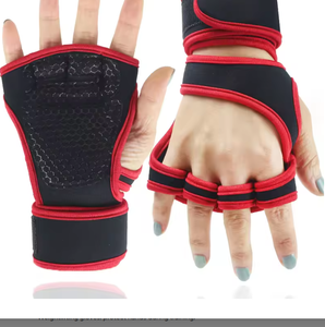 <b>Weight</b> Lifting Gym <b>Gloves</b> Full Finger Lace-Up Closure Wrist & Palm Protection Anti-Slip Grip for Sports & Fitness <b>Training</b> - Product Image 2