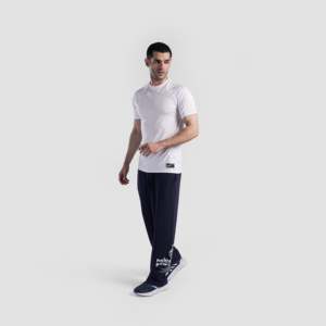 Pantalones Chinos Navy Vault con Logotipo Personalizable, Estilo Clásico, Pantalones de Pana Elástica, Decoraciones con Cremallera, Pliegues, Teñido de Prenda - Product Image 4