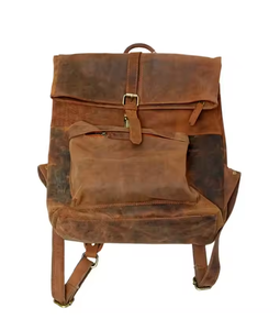 Mochila ligera y elegante de cuero genuino con cierre de cremallera, Mini bolsa de gran capacidad para estudiantes, viajes escolares de alta calidad - Product Image 4