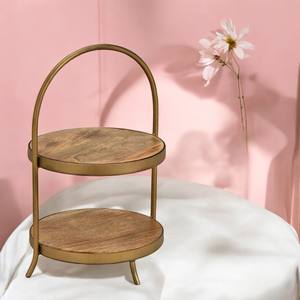 Soporte de Madera de 2 Niveles para Decoración de Pasteles, Ecológico y Personalizable, al por Mayor - Product Image 3