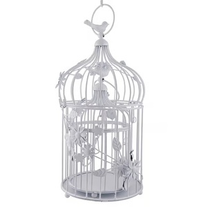 Últimas jaulas de pájaros de hierro negro decorativas modernas con tamaños personalizados forma redonda alambre colgante decoración del jardín del hogar - Product Image 6