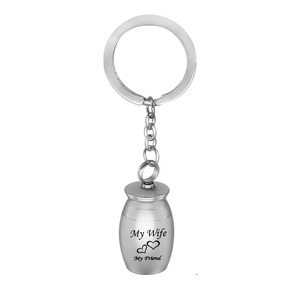 Esposa, mi familia, mi amigo, urnas para cenizas, recuerdo conmemorativo de acero inoxidable, llavero de cremación, joyería, tía, tamaño personalizado - Product Image 5