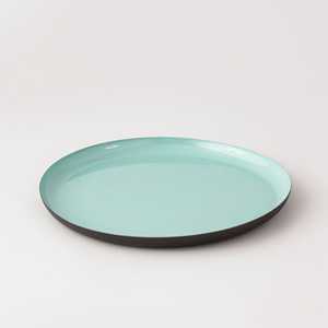 Accessoire de plaque de décoration de table ronde vert de mer - Product Image 1