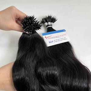 Extensions de cheveux en nano anneaux en gros, cheveux humains vierges vietnamiens, doux, soyeux, lisses, prix d'usine - Product Image 4