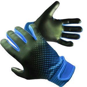 Guantes de Portero con Diseño Antideslizante de Alta Adherencia, Correa de Muñeca Elástica Ajustable, Color Negro con Detalles Azules, para Entrenamiento en Todo Tipo de Clima - Product Image 1