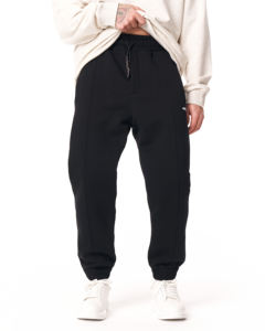 OEM servicio personalizado de gran tamaño pesado algodón hombres personalizado básico Premium negro Jogger pantalón oferta al por mayor tendencia 2024 calidad - Product Image 2