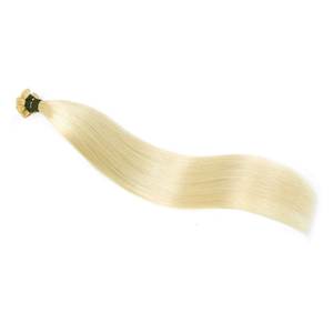 ต่อผมแบบเคราตินปลายแบน # ผมแท้สีบลอนด์เบลช 613 แบบเรมี่ ตรงธรรมชาติ - Product Image 1