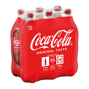 Coca-Cola Original Plastic <b>Bottle</b> <b>Multipack</b>, 24 x 500 ml - Product Image 5