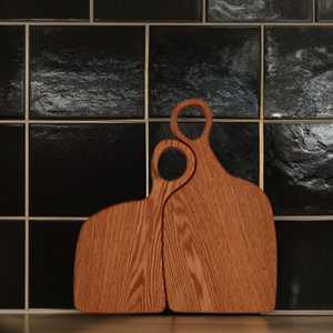 100% Premium Quality Wooden Chopping Board Set of Two Dishwasher Safe for <b>Kitchenware</b> Use - Product Image 1