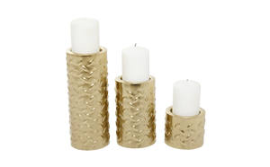 เชิงเทียนที่มีเสาส่องแสงแบบศิลปะสมัยใหม่ออกแบบด้วยค้อนสำหรับตกแต่งโต๊ะสไตล์บ้านและงานแต่งงาน - Product Image 4