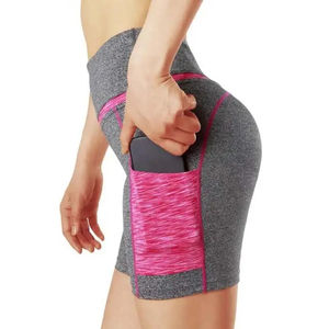 Ropa americana, pantalones cortos de entrenamiento de cintura alta para mujer, pantalones cortos de motorista para Fitness, pantalones cortos deportivos de entrenamiento para mujer - Product Image 2