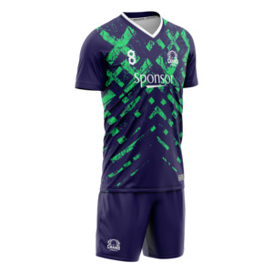 ชุดกีฬาสำหรับผู้ใหญ่ชุดกีฬาฟุตบอลแห้งเร็วชุดเล่นกีฬาฟุตบอลโลโก้ตามสั่ง - Product Image 1