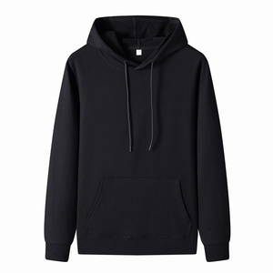 Ensemble de sweat à capuche personnalisé lourd 100% coton pour homme pull uni respirant avec logo d'impression bouffant sans ficelle surdimensionné respirant - Product Image 3