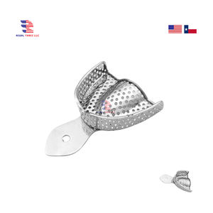 Bandeja de Impresión Dental de Acero Inoxidable Perforada, Tamaño Inferior, 2 Autoclave, Grado Quirúrgico, Metal, Acero, Fabricación de Dientes, Bandeja PARA EL Cuidado Bucal - Product Image 4