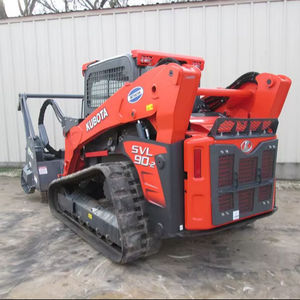 Kubota Skid Steer Mulcher, cargador de dirección deslizante de pista de con accesorio de trituradora forestal para paisajismo, sitio de construcción - Product Image 1