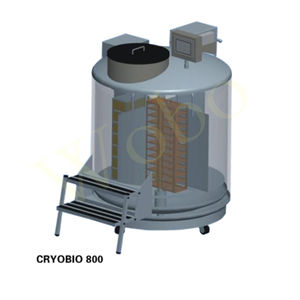 Top Ranking 500L Nitrógeno líquido Dewar 1600L Tasa de baja pérdida Nitrógeno líquido Dewar para Biobanco - Product Image 5