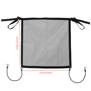 Qbellpet Barrière pour <span class=keywords><strong>chien</strong></span> de <span class=keywords><strong>voiture</strong></span> de haute qualité <span class=keywords><strong>Filet</strong></span> en maille robuste avec sangles élastiques pour un réglage facile du siège - Product Image 3