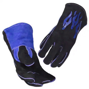 Gants de sécurité en cuir de vachette noir jais de qualité supérieure Protection industrielle antistatique ignifuge pour le soudage - Product Image 6