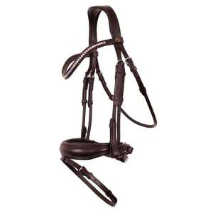 Nouvelles brides de cheval anglaises les plus vendues Bride de cheval en cuir pur pour l'équitation - Product Image 5