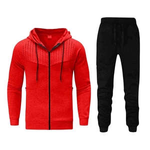 Vêtements de sport de haute qualité Gym Fitness Polaire Formation Hommes Deux Pièces Ensemble Survêtement Jogging Costume pour Hommes - Product Image 6