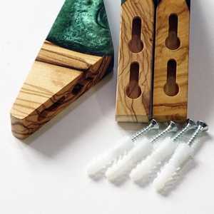 <b>Wooden</b> Hooks Wall Mounted, Coat Hooks Vintage Single Wood Wall Hooks Heavy Duty for Coats Hat, Key, Cap, Bag, Scarf, Hanging - Product Image 5