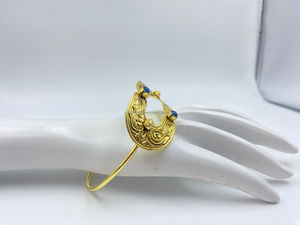 ชุบทองที่ทันสมัยและทนทานสำหรับกำไลข้อมือทุกวันกำไลชุบทองทำด้วยมือพร้อมอัญมณีสำหรับผู้หญิง - Product Image 2