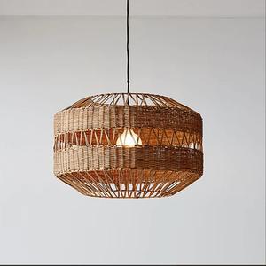Europe-Style Rattan Lamp Covers and <b>Shades</b> Farmhouse and Asian Durable <b>Bamboo</b> Material - Product Image 2
