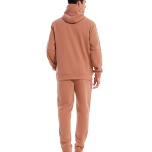 Ensemble de survêtement de sport d'hiver élégant pour hommes, design zippé, respirant, confortable, en polaire, jogging, vente en gros - Product Image 4