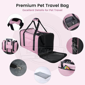 Meilleur matériau Sac à dos de petite taille pour animaux de compagnie et chats Nouveau style Maille en nylon Fermeture à glissière Fabriqué au Pakistan Oxford Plastic Travel Carrier - Product Image 3