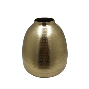 Vajilla moderna, florero decorativo de hierro para el hogar y la boda, jarrón de Metal, Color negro, hecho a mano a granel - Product Image 2