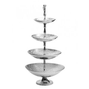 3 Tier bạc & vàng bánh đứng sang trọng ưa thích Bạc clor với màu vàng đứng tốt nhất chất lượng hàng đầu bánh đứng - Product Image 3