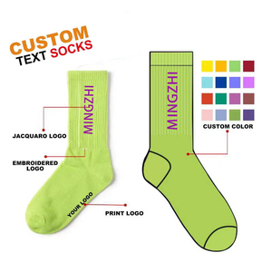 Unisex <b>Socks</b> Wholesale Custom Logo High Quality Cotton Printed Crew Jacquard Men's <b>Sock</b> - Product Image 1