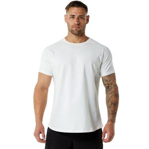 Vente en gros de t-shirts d'été en coton pour hommes t-shirts d'entraînement à manches courtes décontractés de haute qualité design personnalisé jersey teint uni - Product Image 3