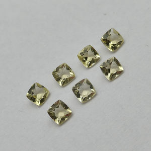 Alta calidad 0.72cts Limón Topacio Piedras preciosas sueltas 5x5mm Cojín amarillo natural Faceta Iroc Ventas Fabricante superior Proveedor - Product Image 5
